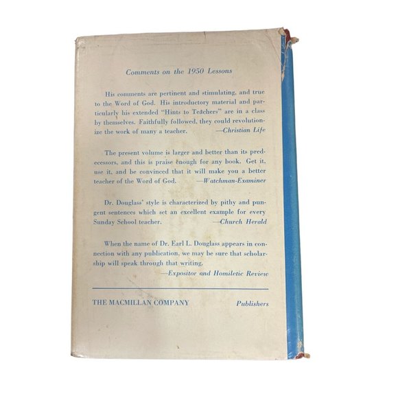 The Snowden Douglass Sunday School Lessons 1951 HC Earl Sermon Minister Pastor - Picture 2 of 4